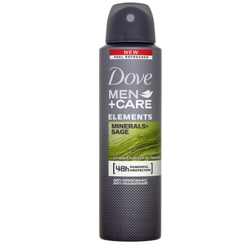 Dove Deodorant ve spreji pro muže Elements Minerals &amp; Sage Men+Care 150 ml