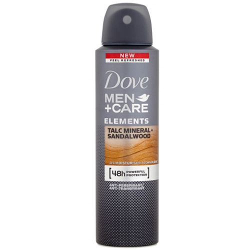 Dove Deodorant ve spreji pro muže Minerals & Sandlewood Men+Care 150 ml