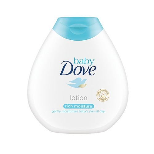 Dove Hydratační tělové mléko pro děti Baby (Rich Moisture Lotion) 200 ml 400 ml