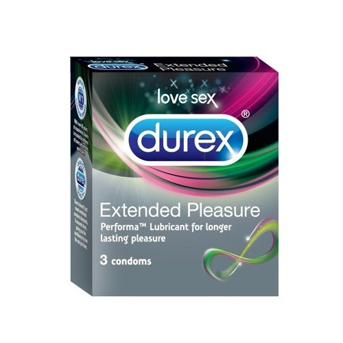 Durex Kondomy Extended Pleasure 3 ks