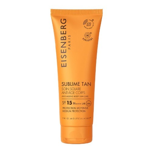 Eisenberg Tělový opalovací krém proti stárnutí pokožky SPF 15 (Anti-Ageing Body Sun Care) 100 ml