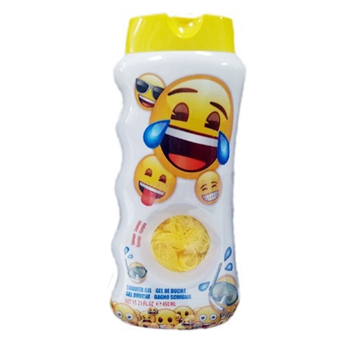 EP Line Sprchový gel pro děti + houbička na mytí Emoji 450 ml