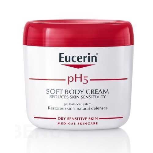 Eucerin Jemný tělový krém na suchou citlivou pokožku pH5 (Soft Body Cream) 450 ml