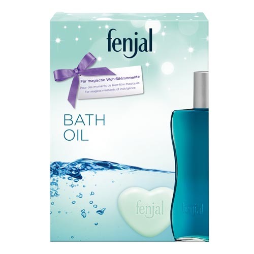 Fenjal Klasický krémový olej do koupele 200 ml + krémové mýdlo ve tvaru srdce 90 g dárková sada