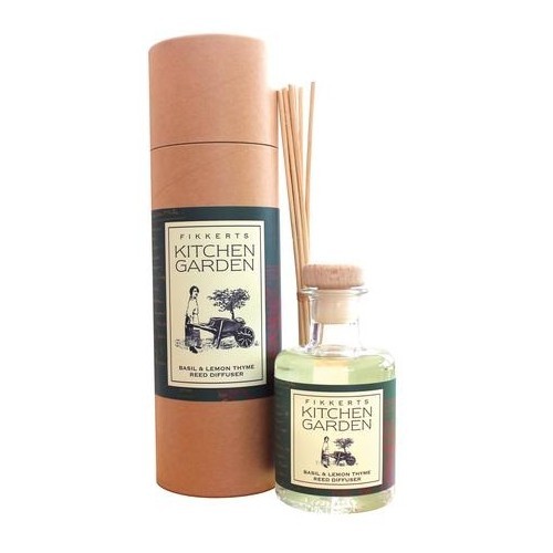 Fikkerts Vonný difuzér Bazalka a mateřídouška (Basil & Lemon Thyme Reed Diffuser) 200 ml