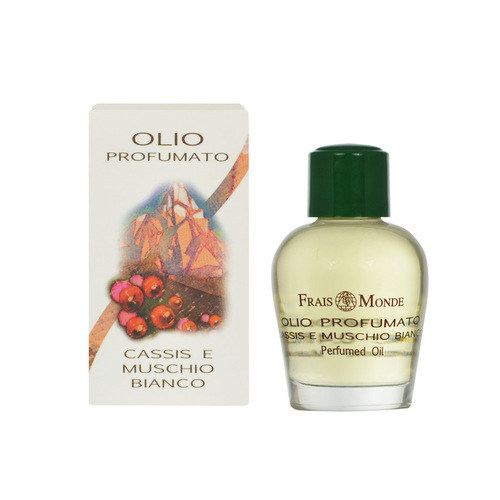 Frais Monde Parfémovaný olej Černý rybíz a bílý mošus (Cassis And White Musk Perfumed Oil) 12 ml