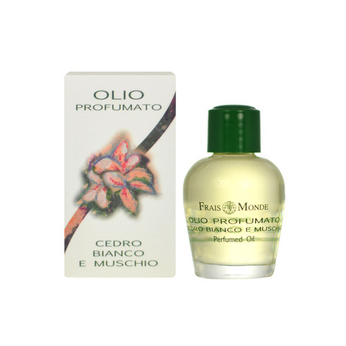 Frais Monde Parfémovaný olej Bílý cedr a mošus (White Cedar And Musk Perfumed Oil) 12 ml