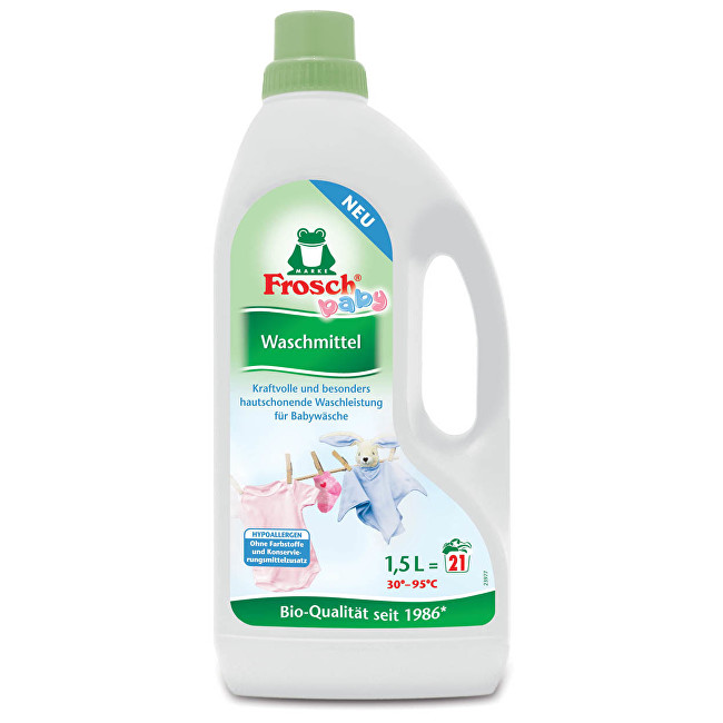 Zobrazit detail výrobku Frosch Hypoalergenní prací gel na kojenecké prádlo 1500 ml Zobrazit detail výrobku Frosch Hypoalergenní prací gel na kojenecké prádlo 1500 ml