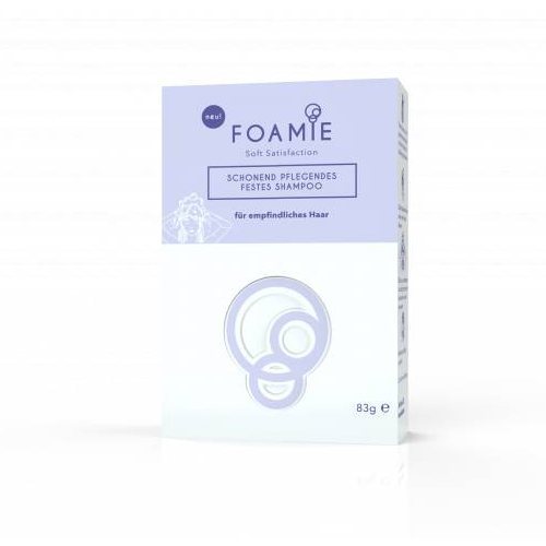 Foamie Tuhý šampon pro citlivé vlasy a pokožku hlavy Soft Satisfaction (Shampoo Bar) 83 g