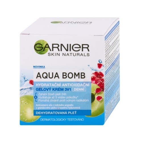 Garnier Denní hydratační antioxidační gelový krém 3v1 Skin Naturals (Aqua Bomb) 50 ml