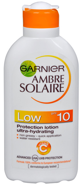 Garnier Opalovací mléko Ambre Solaire SPF 10 (Protection Lotion Ultra-Hydrating) 200 ml