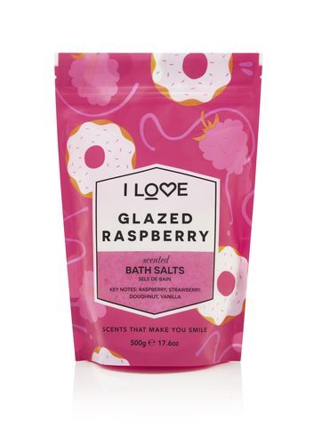 I Love Koupelová sůl Glazed Raspberry (Bath Salts) 500 g