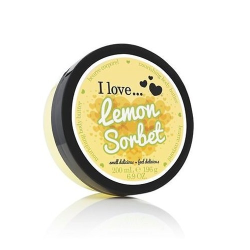 I Love Vyživující tělové máslo s vůní citronového sorbetu ( Lemon Sorbet Nourishing Body Butter) 200 ml