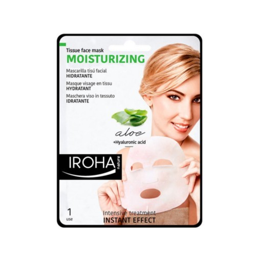Iroha Hydratační látková maska s aloe vera a kyselinou hyaluronovou (Moisturizing Tissue Face Mask) 23 ml