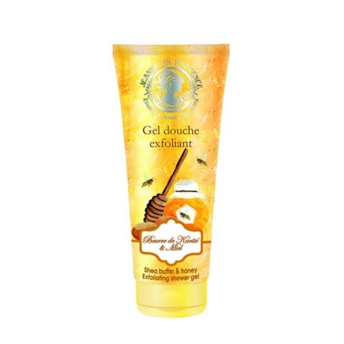 Jeanne En Provence Peelingový sprchový gel Bambucké máslo a med (Exfoliating Shower Gel) 200 ml
