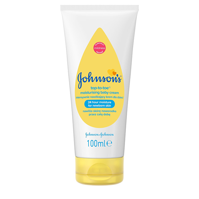 JOHNSON`S Baby Dětský hydratační krém na tělo a tvář (Top-to-Toe Moisturising Baby Cream) 100 ml