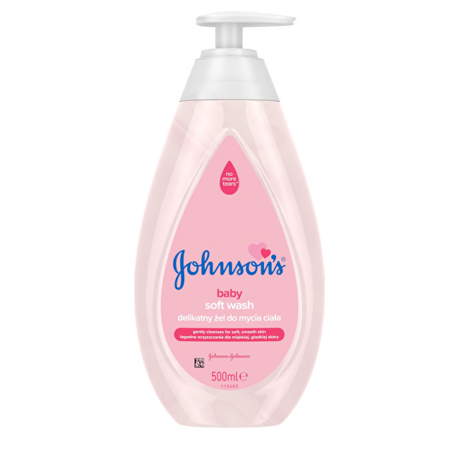 JOHNSON`S Baby Jemný dětský mycí gel (Soft Wash) 500 ml