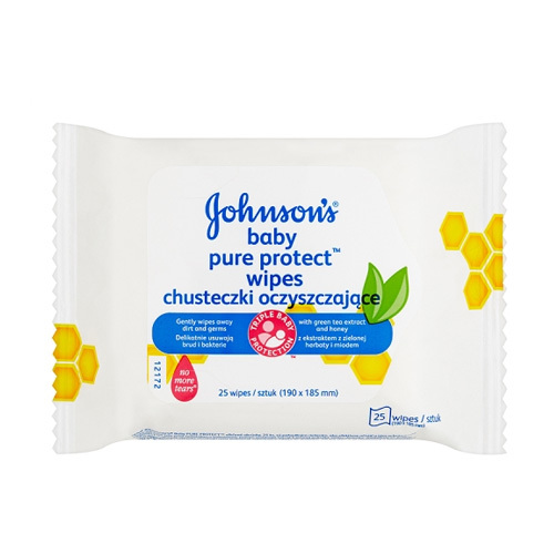 JOHNSON`S Baby Vlhčené ubrousky Baby Pure Protect 25 ks