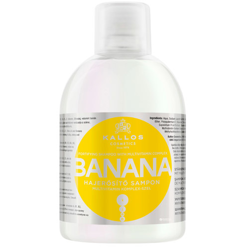 Kallos Posilující šampon s extrakty z banánu (Banana Fortifying Shampoo with Multivitamin Complex) 1000 ml