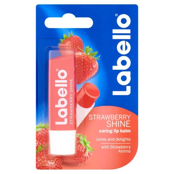 Labello Tónovací balzám na rty Strawberry Shine (Caring Lip Balm) 4,8 g