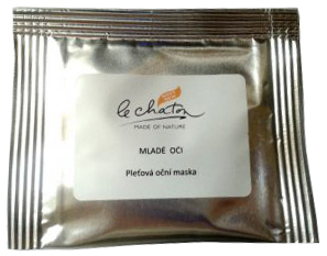 Le Chaton Pleťová maska na oči ve formě ubrousků Mladé oči - balení 10 x 2,5 g