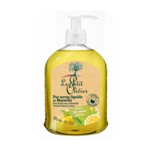 Le Petit Olivier Přírodní tekuté mýdlo s olivovým olejem Verbena a citrón (Pure Liquid Soap) 300 ml