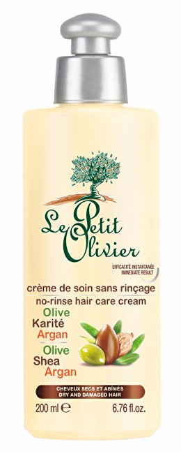 Le Petit Olivier Bezoplachový pečující krém na vlasy Olivový olej, bambucké máslo a arganový olej 200 ml