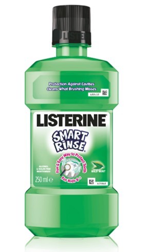 Listerine Dětská ústní voda s mentolovou příchutí Smart Rinse Mint
