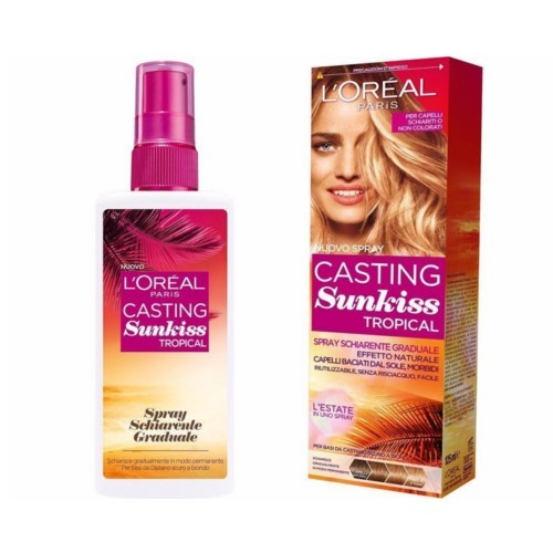 Loreal Paris Postupně zesvětlující sprej pro tmavě hnědé až blond vlasy (Casting Sunkiss Tropical) 125 ml