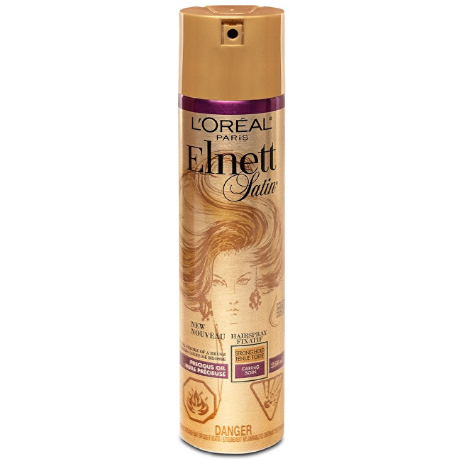 L´Oréal Paris Lak na vlasy s arganovým olejem Elnett Satin (Precious Oil Strong Hold Hair Spray) 250 ml