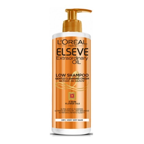 L´Oréal Paris Pečující mycí krém na vlasy Elseve Extraordinary Oil (Low Shampoo Gentle Cleansing Cream) 400 ml