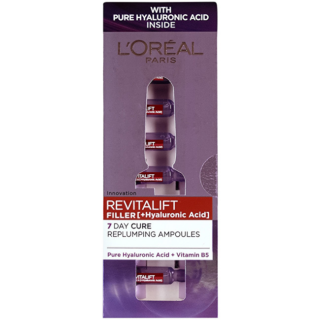 Loreal Paris Vyplňující pleťová péče s kyselinou hyaluronovou Revitalift Filler (Hyaluronic Acid) 7 x 1,3 ml