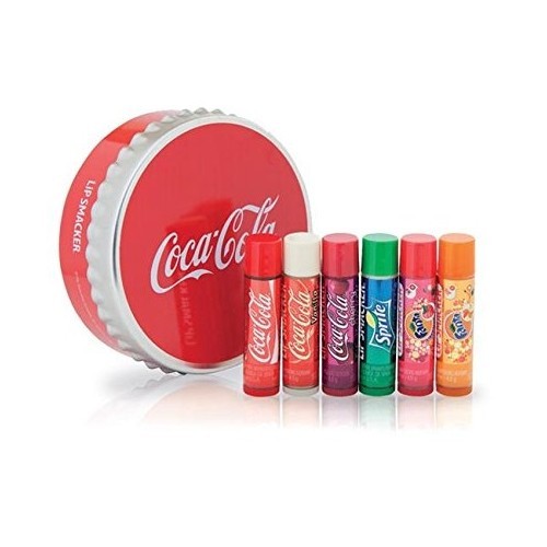 Lip Smacker Sada balzámů na rty s příchutí limonád Coca Cola (Tin Box) 6 ks