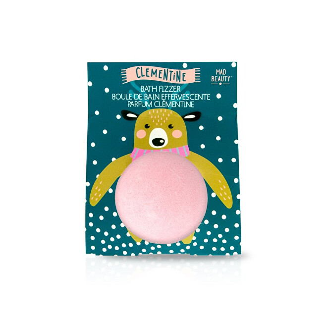 Mad Beauty Šumivá bomba do koupele s vůní mandarinky (Clementine Bath Fizzer)