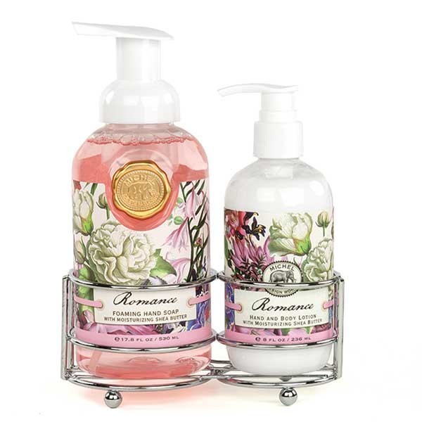 Michel Design Works péče o ruce Romance Tekuté mýdlo 530 ml + mléko na ruce 236 ml dárková sada