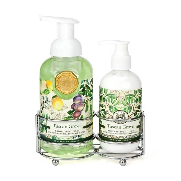 Michel Design Works péče o ruce Tajemství lesa Tekuté mýdlo 530 ml + mléko na ruce 236 ml dárková sada