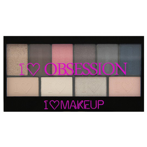 Makeup Revolution Paletka 10 očních stínů Paříž I LOVE MAKEUP (Obsession Palette Palette Paris) 17 g