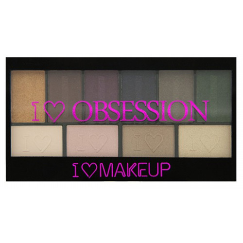 Makeup Revolution Paletka 10 očních stínů West End Girls I LOVE MAKEUP (Obsession Palette West End Girls) 17 g