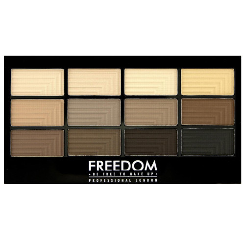 Freedom Paletka 12 očních stínů Audacious Mattes (Eyeshadow Palette Freedom PRO) 12 g