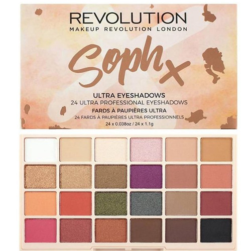 Makeup Revolution Paletka 24 očních stínů SophX (Eyeshadow Palette) 26,4 g
