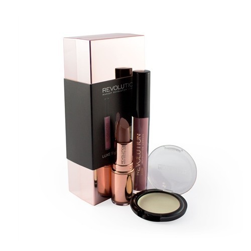 Makeup Revolution Sada dekorativní kosmetiky - Barevný balíček Rose Gold (Luxe Shade Blocks Rose Gold)