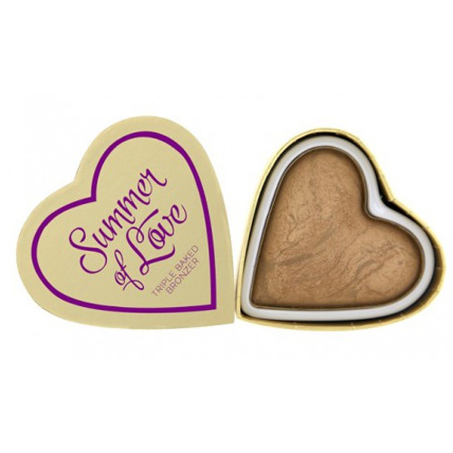 Makeup Revolution Srdcový bronzer Letní I LOVE MAKEUP (Hearts Bronzer Summer of Love) 10 g