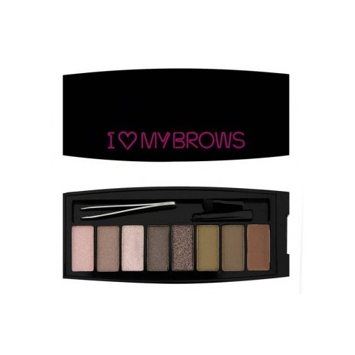 Makeup Revolution Set na obočí Své obočí Ultimate I LOVE MAKEUP (Brows Shadow Palette) 7,6 g - SLEVA - poškozená krabička