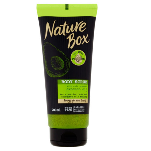 Nature Box Přírodní tělový peeling Avocado Oil (Body Scrub) 200 ml