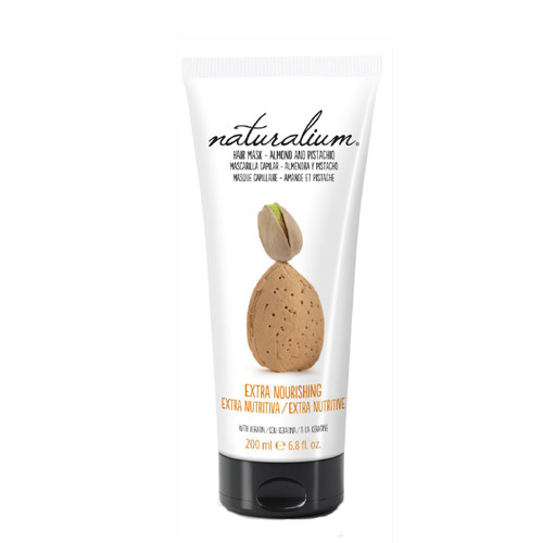 Naturalium Vlasová maska s výtažkem z mandlí a pistácií (Extra Nourishing Hair Mask Almond & Pistachio) 200 ml