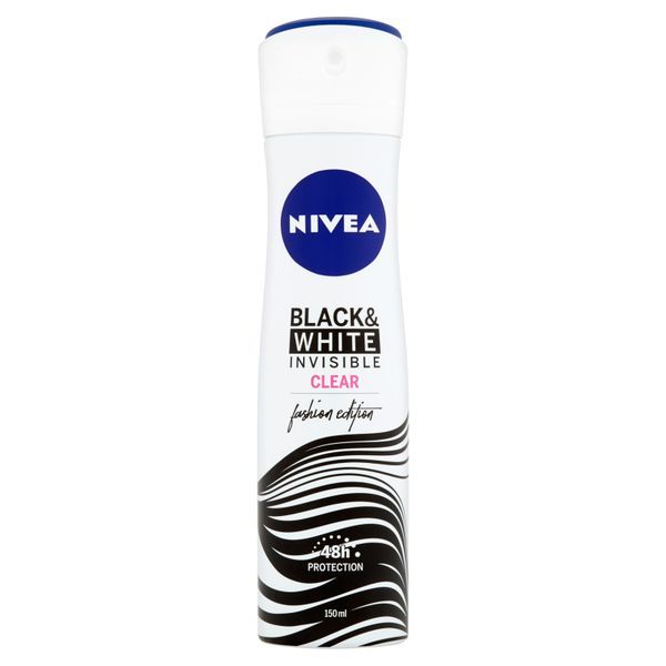 Nivea Antiperspirant ve spreji Invisible For Black &amp; White Clear 150 ml