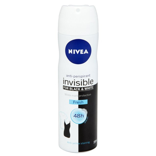 Nivea Antiperspirant ve spreji Invisible For Black & White Fresh 150 ml