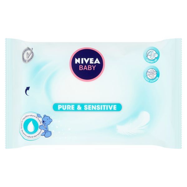 Nivea Čisticí ubrousky Pure & Sensitive Baby 63 ks