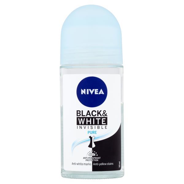 Nivea Kuličkový antiperspirant Invisible For Black & White Pure 50 ml