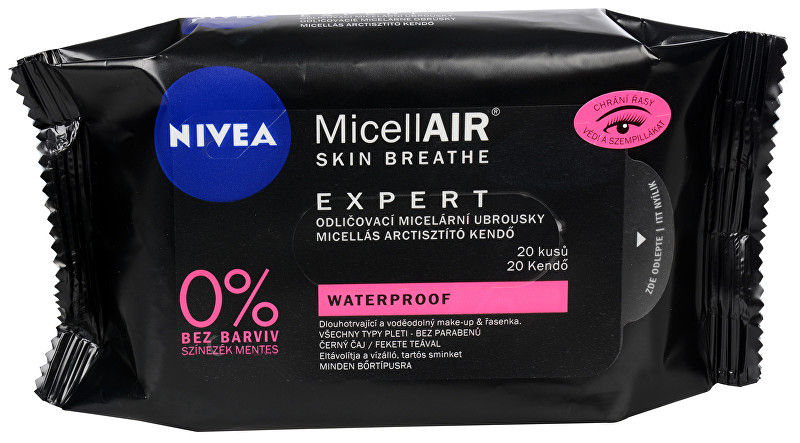 Nivea Micelární odličovací ubrousky MicellAir Expert (Make-Up Remover Wipes) 20 ks